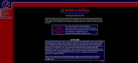 vimmslair|vimm's lair website.